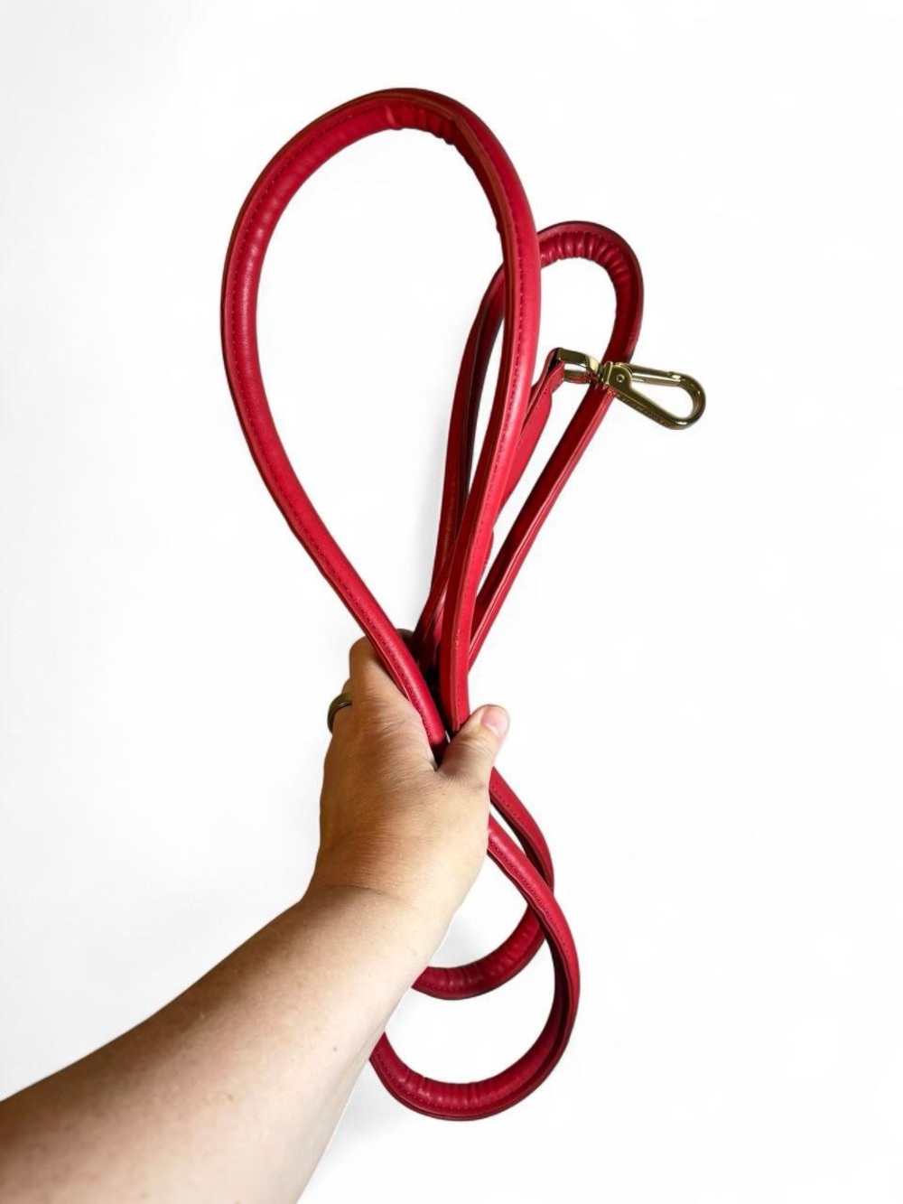 Tommy Hilfiger Iconic Red Vegan Leather Leash